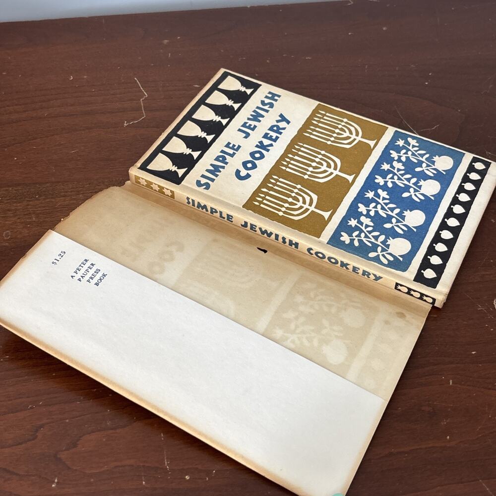 Peter Pauper Press Simple Jewish Cookery Cookbook 1962 Edna Beilenson HCDJ - Picture 5 of 10